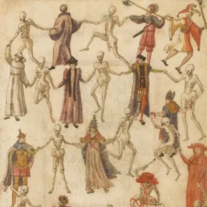 SAMHAIN — “The Dance of Death”, drawing, anonymous, German, 16th century